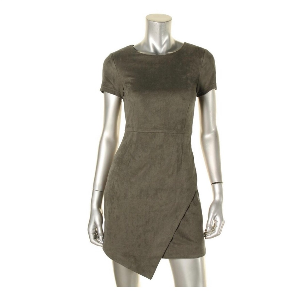 AQUA suede dress